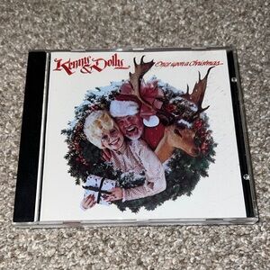 Kenny & Dolly Once Upon a Christmas DVD - Festive Red and Green Cover